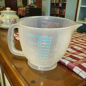 Tupperware 1288 Mix N Store Measuring Pitcher Bowl 4 Cups 1 Liter 32 oz Vintage